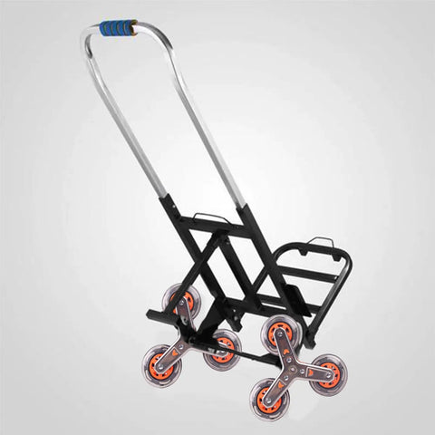 Heavy Duty Stair Climbing Cart Wheel Caster Set Replacement For Shopping Carts And Laundry Carts, Stainless Steel Rollers