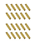20Pcs MGMN200 G 2mm Grooving Cutoff Carbide Inserts for CNC Turning and Milling with CVD Yellow Coating displayed on white background