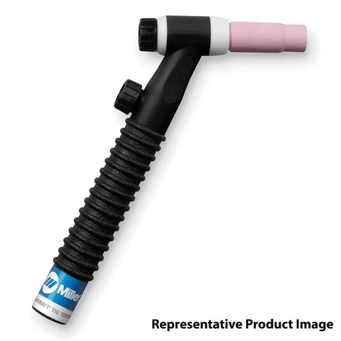 A-150 TIG Torch Kit With Valve For Air Cooled TIG Welding Handheld Torch 12.5 Foot Rubber Diamond Grip WP-17V-12-2 Compatible