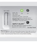 85 Series Dual Propane And Carbon Monoxide Gas Alarm For RVs 12V White With Trim Ring, front view showing controls and indicators