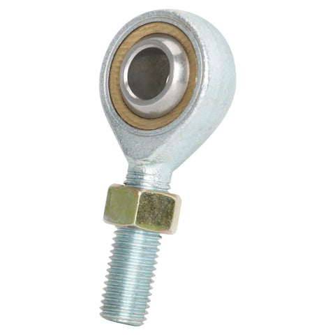 M10 Beefy Heavy Duty Rod End Bearing 10mm Bore Left Right Hand Thread Self Lubricating Ball Joint Heim Joint With Jam Nuts For ATV Quad Buggy Go Kart Drift Trike Golf Cart 4 Wheelers, silver steel with jam nut
