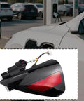 Left Side Charging Port Door Assembly for Tesla Model 3 2017 2023 1525134 00 C, showing black plastic design and wiring.