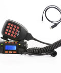 20W Dual Band Mobile Ham Radio For 2M And 70CM With Car Transceiver Kit Includes Cable Microphone Mount Power Plug And All Mounting Hardware