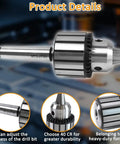 Heavy Duty MT2 Drill Chuck Assembly With Half Inch Capacity For Lathe Tailstock And Precision Shops Made Tough to handle any daily grind job ready with key detail.