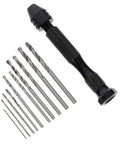 Handy Manual Hand Drill Kit With Pin Vise And Drill Holder Compact Vice Rotary Tool Set For Jewelry Making And Pcb Work Ergonomic Grip