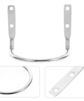 Heavy Duty Hammer Holder Wall Mount Tool Rack With Iron Hooks, 4 Pack detail showing steel wire hooks