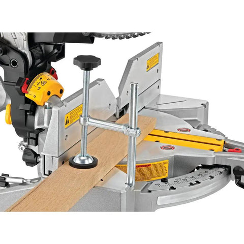 Miter Saw With Double Bevel And Compound 12 Inch Blade 15 Amp Power For Real Worksite Tough Precision Cuts Crown Molding And Base Moldings Tall Sliding Fences Support Six And Five Eighths Inch Crown And Six And Half Inch Base DWS716