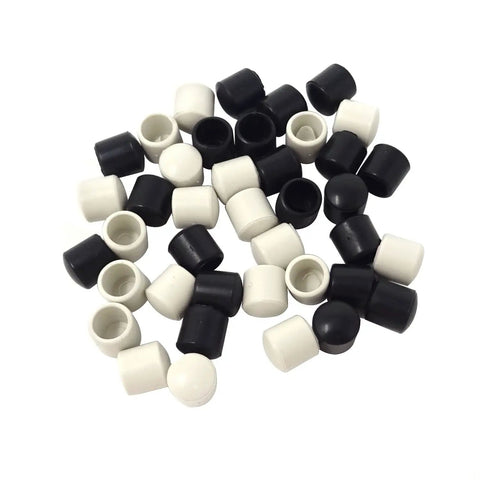Rubber Door Stop Bumper Caps 40 Pack Replacement Covers For Wall Floor And Door Protection Door Stopper Ends For Skirting Boards