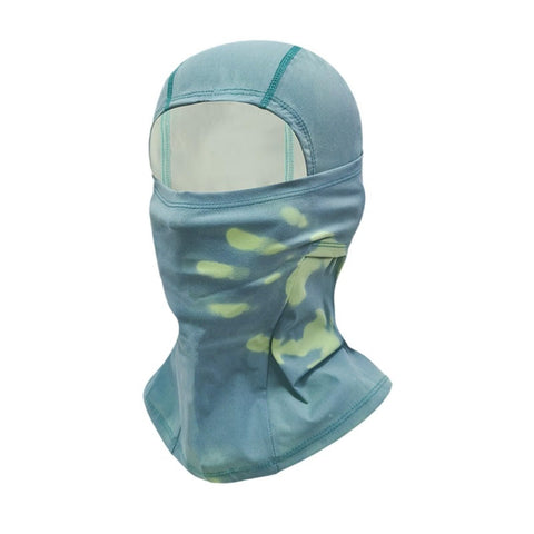 Thermochromic Color Changing Long Face Mask For Winter Cycling And Skiing Headwear Street Ready Thickened Nylon Warm Neck Gaiter With Temperature Sensitive Fabric Yellow, front view