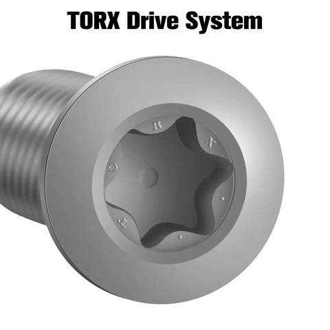 Close-up of Heavy Duty M3x7.5mm TORX Plus Machine Screws showing TORX drive system, designed for carbide inserts and tool holders.