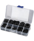 Black Zinc Plated Alloy Steel Flat Washers Set 684 Piece Assortment In 9 Metric Sizes From M2 To M10 Heavy Duty Hardware Kit For Home Auto DIY Projects, in organizer case