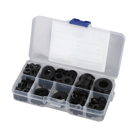 Black Zinc Plated Alloy Steel Flat Washers Set 684 Piece Assortment In 9 Metric Sizes From M2 To M10 Heavy Duty Hardware Kit For Home Auto DIY Projects, in organizer case