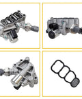 VVT Solenoid Spool Valve Kit With Gasket For Honda Accord Odyssey Pilot V6 3.0L 3.5L Engines, VTEC Solenoid, OE 918-078 Replacement