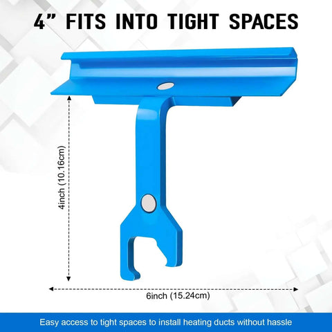 PPC And PPF Clip Cleat Tool For Ductwork Four Inch Cleat Crimp Tool For HVAC Sheet Metal Duct Work In Tight Spaces