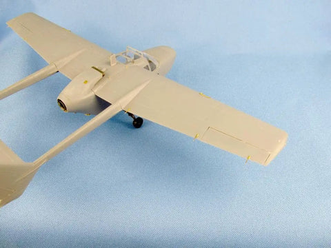 1/48 Scale Cessna O-2A Exterior Detail Set For ICM Kit Featuring Resin, Photoetch And 3D Printed Parts, top view
