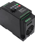 Three Phase VFD Inverter For 2.2KW Motors Built For Industrial Use 380 400V Input 380V Output Speed Controller For Heavy Duty Equipment Copper Aluminum Housing Durable Variable Frequency Drive, black control panel