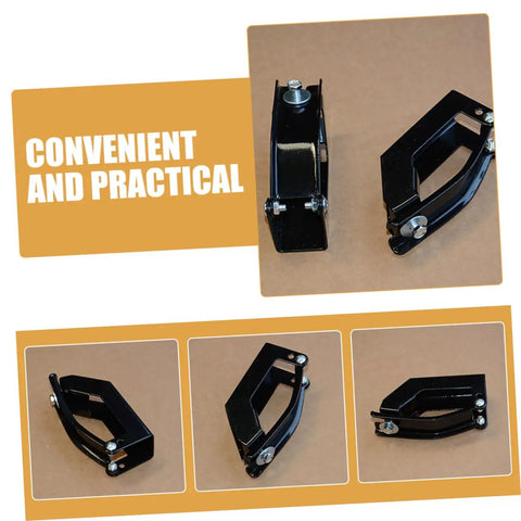Heavy Duty Roof Rack Clips For Cargo Bars Two Pack Quick Clamp Car Topper Mounting Hangers Built Tough With Iron Construction For Rugged Road Trips And Easy Crossbar Fix No Fuss