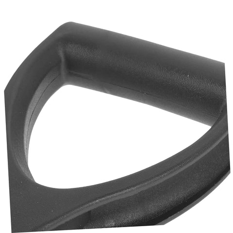 Close-up of black plastic D-handle for Shovel Handle Replacement Spade Handle for Gardening Tools with Easy Grip Lightweight Multi Use D Handles