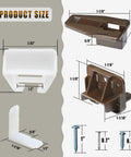 Kickstart Your Furniture Flip With This Solid 7 Pack R7321 Drawer Track Guide Kit Compatible With Kenlins Rite Trak One Systems showing product sizes and types.