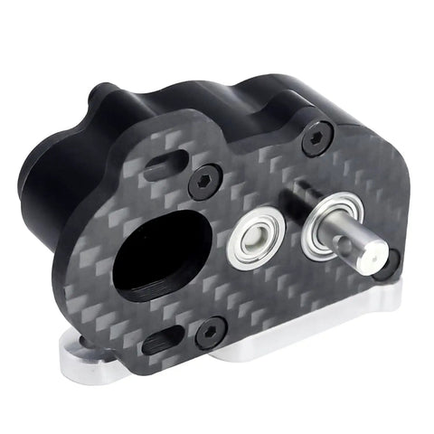 Ultralight Portal LCG Transmission Gearbox With Slipper Pad For One Tenth Scale Cheater Rigs Capra SCX10 III AR45 Axle DIY Chassis Black