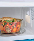 Microwave oven with Heat Resistant Mica Flakes Set For Microwave Waveguide Covers And Oven Insulation installed inside
