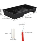 Mini Paint Roller Kit With Splash Guard Mixing Tray For Interior Wall Touch Ups Baseboard Painting And Small Surface Decor, compact design.
