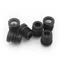 10 Pack Thread Tube Plugs For Furniture Legs With M8 Screw Holes 19mm Diameter Plastic Black Round Nut Plugs