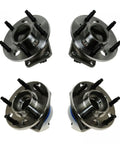 4 Piece Wheel Hub And Bearing Assembly Set For Front And Rear Sides Right Passenger Left Driver BHA53660 Bolt In Ready