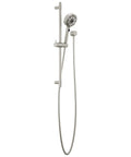 Precept Slide Bar With Brushed Nickel Finish, Easy Dial To Switch Hand Shower Spray Settings, Pause Feature, modern shower upgrade