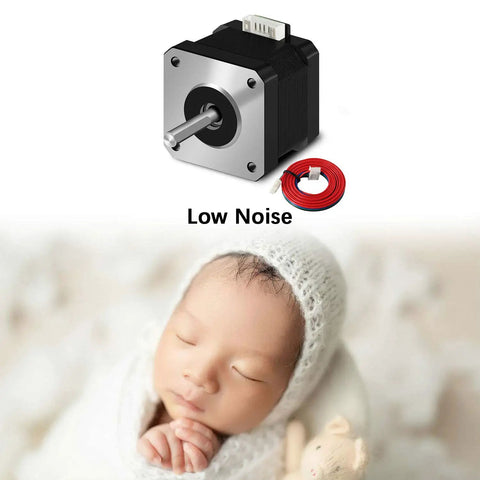 Nema 17 Stepper Motor 42x40mm High Torque 1.5A 2 Phase 4 Wires 1.8 Degree With 39.3 Inch Cable for Creality CR 10 Ender 3