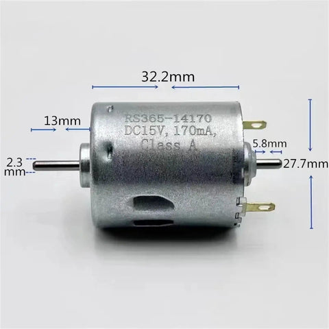 High Performance Roomba Compatible Robot Vacuum Cleaner Electric Starter Motor 6V To 24V 10300RPM Dual 2.3mm Shaft Carbon Brush Engine For Sweeper Repair Part Upgrade Smooth Quiet Operation
