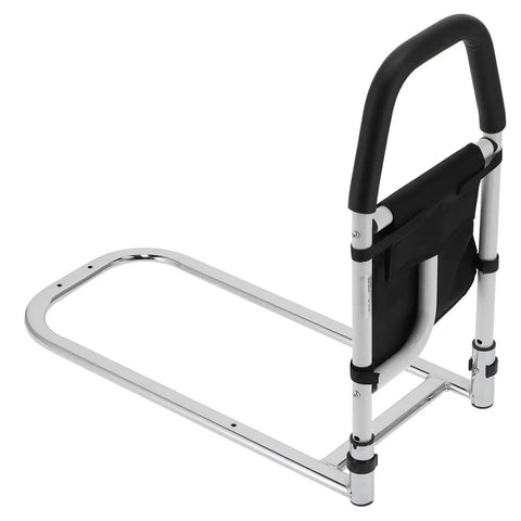 Bed Rails With Storage Bag And Assist Handle Grab For Seniors And Pregnant Folks, tool-free assembly with sturdy carbon steel