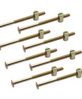 8 Pack M6 Socket Cap Screws And Barrel Nuts Set, Hex Drive, 90 110 120mm Length, Heavy Duty Hardware Replacement Kit For Furniture, Rails, DIY Projects, Quick Install, Solid Fasteners, zinc-plated