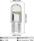 30 Pack 194 LED Bulbs 6000K Cool White Canbus Error Free T10 Wedge COB bulb dimensions and specifications