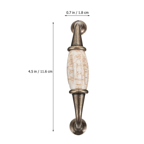 Four Pack Marble Print Ceramic Cabinet Pull Handles For Bathroom And Wardrobe Furniture Knobs With European Style Finish Dope Durable