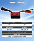 All In One Brushless Power And Control System With NanoPython ESC specifications for Redcat Ascent 32 RC Crawler