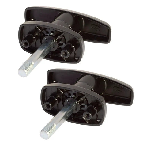 Keyed Alike T Handle Lock Set With Two Inch Shaft And One Half Inch Thread Includes Two K127 Keys Clockwise And Counterclockwise