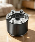 Heavy Duty 80Mm Wire Conduit Grommet With An Adjustable Onion Layer Design For Lock Tight Sealing, black rubber and steel.