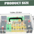 Physics Learning Kit For Electricity Experiments Set For School Science Education in a 23cm x 14.5cm transparent case