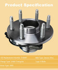 Pair Of Front Wheel Hub And Bearing Assemblies 515097 Direct Replacement For 2007 To 2014 2WD Vehicles Front Hubs