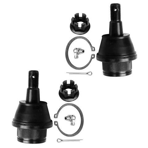 Set of two ball joints with hardware from Beefed Up 15 Piece Front End Kit For 4WD Chevy GMC Silverado Sierra Yukon XL Suburban Tahoe Avalanche Escalade Replacement Wheel Hubs Upper Control Arms Ball Joints Sway Bars