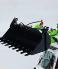 Badass Hella Smooth Large Scale RC Hydraulic Skid Steer Loader Ready To Run Remote Control Crawler Truck metal hydraulic bucket close-up