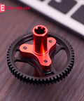 58T Steel Slipper Clutch Spur Gear Beefed Up For Arrma 1x10 And 1x8 Scale RC Trucks Red Hardened 40CrMo Alloy