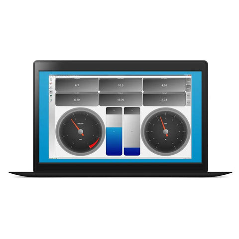 Laptop displaying Bluetooth 3.0 OBD2 Adapter For Android With Motoscan And Torque interface with diagnostic tools visible