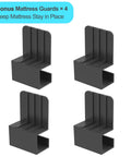 Bonus mattress guards for Bulletproof King Bed Frame With 10 Inch Height to secure mattress in place, set of 4 pieces.