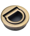 Recessed Door Pull Handle For Cabinets And Furniture Concealed Zinc Alloy Grip With Space Saving Install No Frills Low Profile Hidden Pull Green Bronze Finish