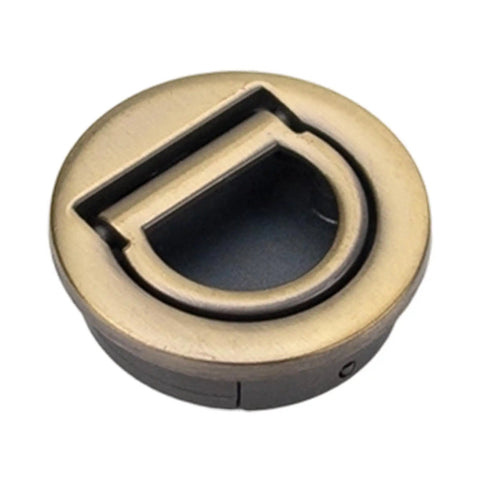 Recessed Door Pull Handle For Cabinets And Furniture Concealed Zinc Alloy Grip With Space Saving Install No Frills Low Profile Hidden Pull Green Bronze Finish