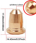 S45 Plasma Consumables 60 Piece Kit For Torch Maintenance Featuring Durable Electrode And Precision Ceramic Nozzles with 0.8mm tip.