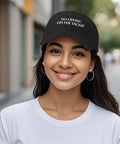 Woman wearing Grandpa Gift Baseball Hat For Outdoor Adventures Dope Adjustable Cap With Comfortable Strapback One Size Fits Most