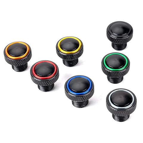 3Pcs CNC M10x1.25 Motorcycle Mirror Hole Plugs Set Orange Finish For DRZ 125 200 250 390 690 790 890 990 1190 1290 1390 Super Duke And Z